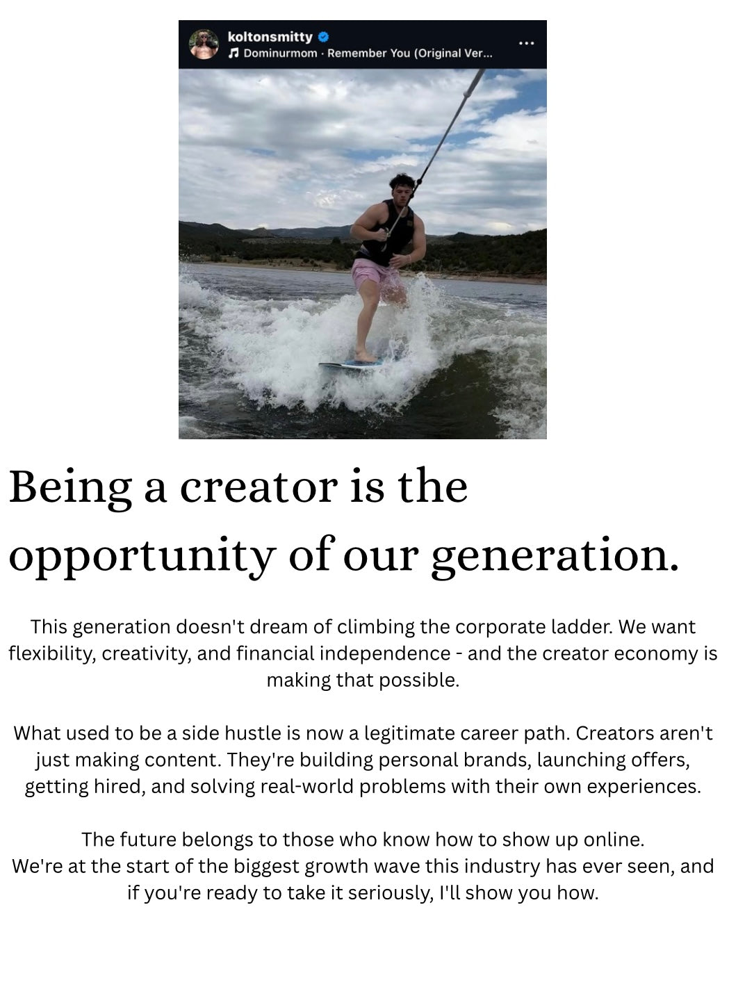 KoltonSmitty’s Social Media Growth Program