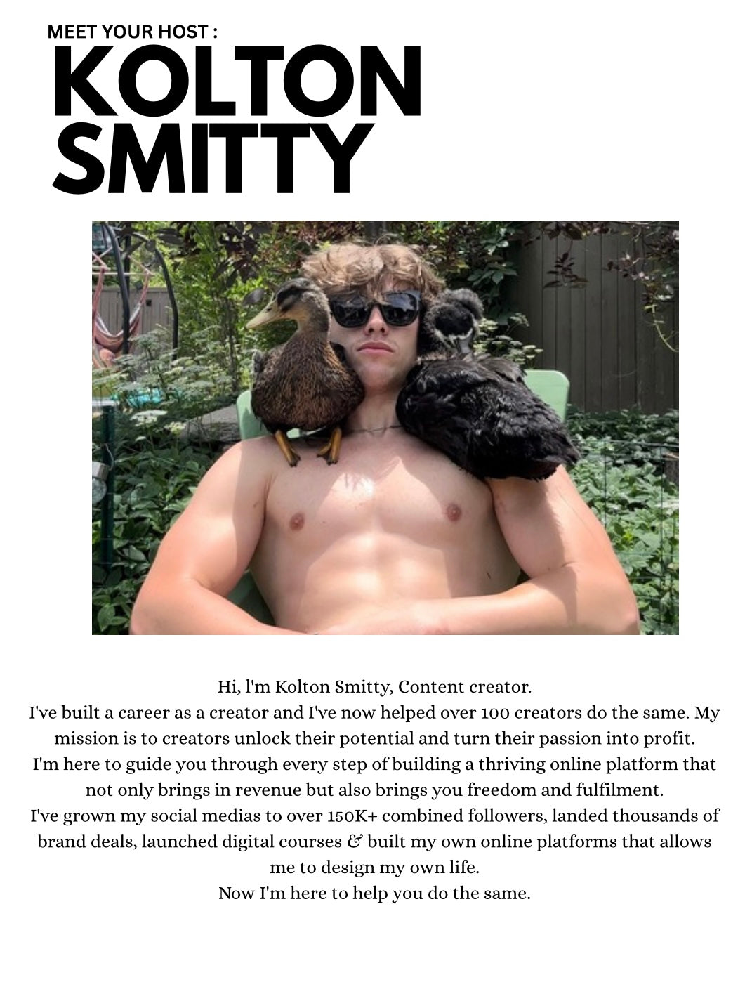 KoltonSmitty’s Social Media Growth Program